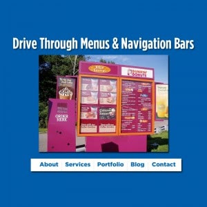 Drive Through Menus & Navigation Bars