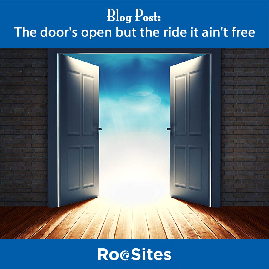 Blog Post The door's open but the ride it ain't free web