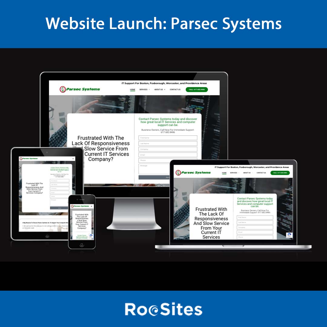 Parsec Systems Website Launch