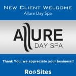 Image showing our new client, Allure Day Spa of Davie Florida.