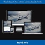 Image showing website launch of Apex Aviation Advisors.