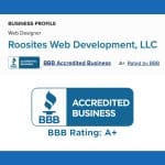Image depicting Press Release: Boston Web Design Company RooSites Earns Prestigious A+ Rating from the Better Business Bureau.