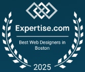image showing expertise.com Best Web Designers Boston Award for RooSites.