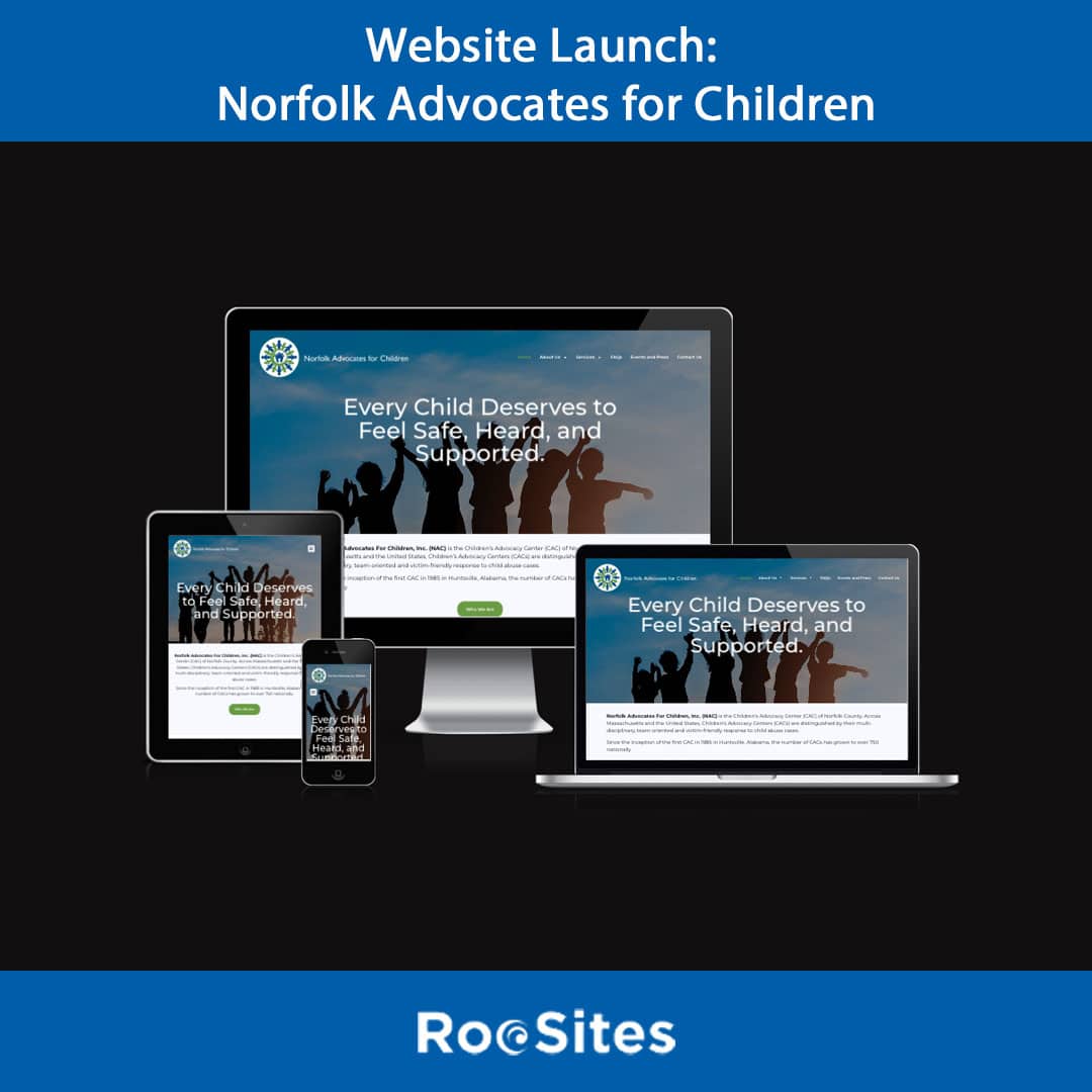 Image Showing Website Launch Norfolk Advocates For Children.