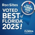 Image depicting RooSites has won best of Florida for web design!