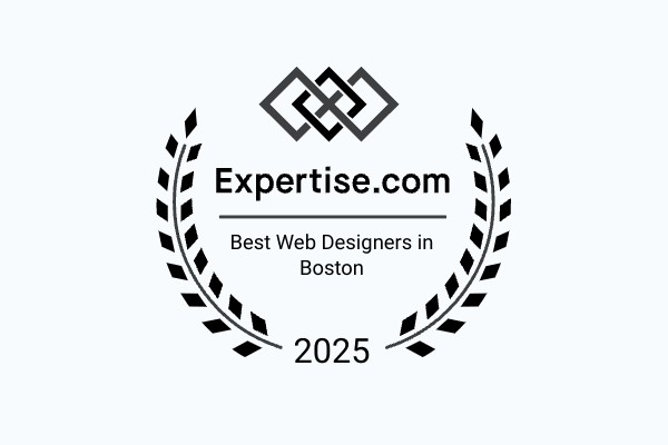 Image showing RooSites has been chosen as best web designer in Boston 2025.