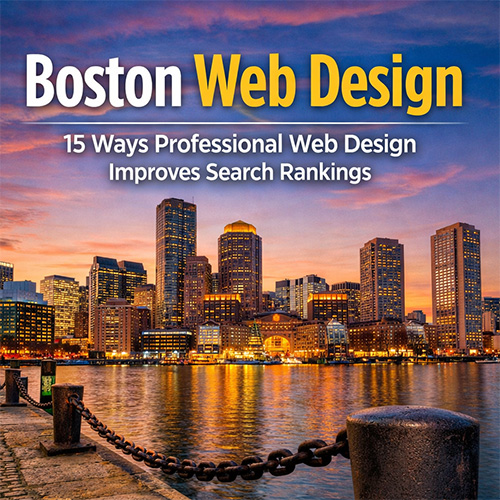 Image depicting Boston Web Design: 15 Ways Professional Web Design Improves Search Engine Rankings.