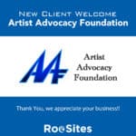 Image showing New Client Welcome to Artist Advocacy Foundation.