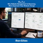 Image depicting BLOG POST Why Website Management Is Becoming More Important Than Website Design.