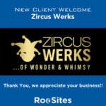 Image showing New Client Welcome to Zircus Werks.