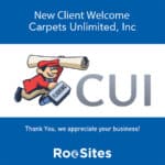 Image showing New Client Welcome to Carpets Unlimited.